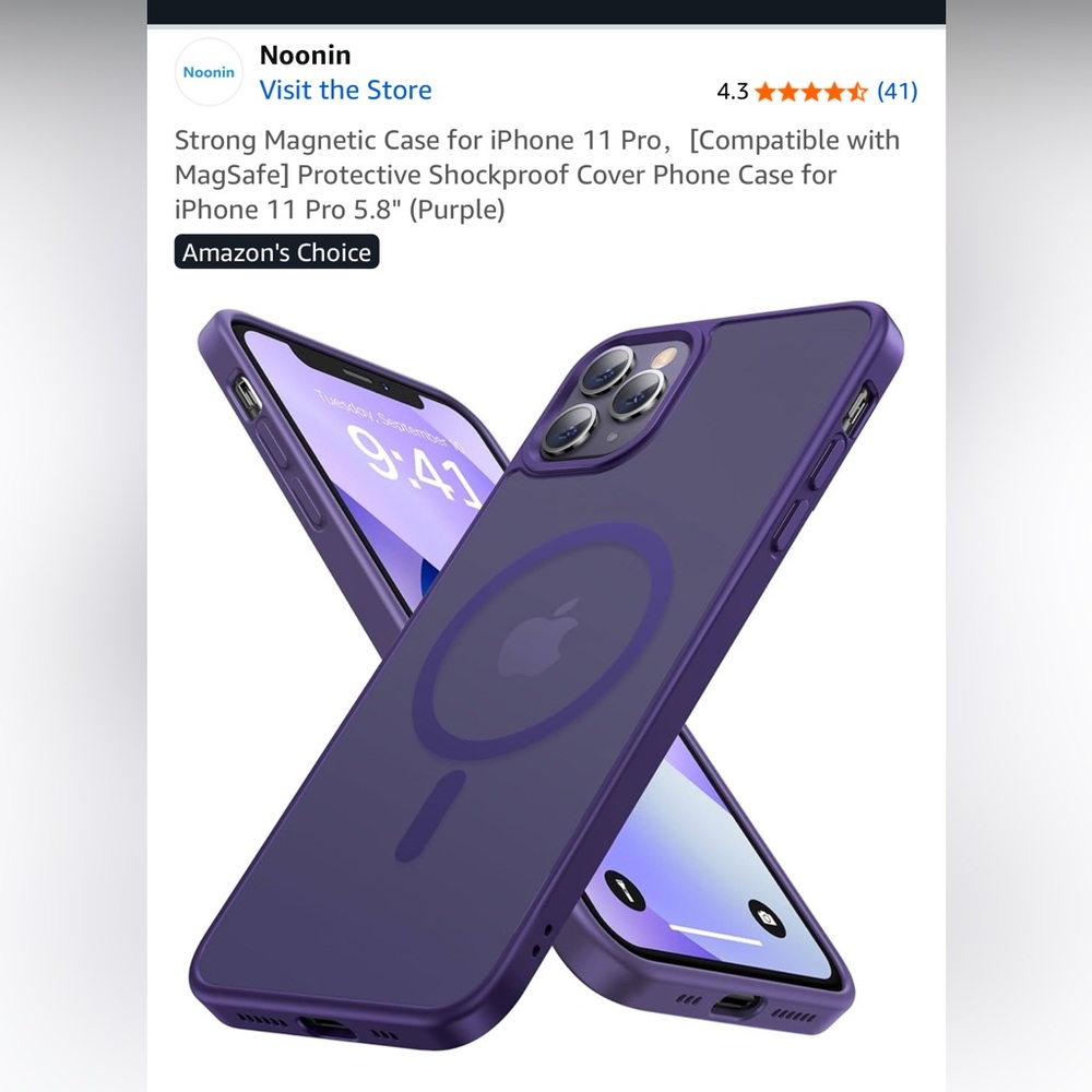 Purple Magnetic iPhone 11 Pro Case
